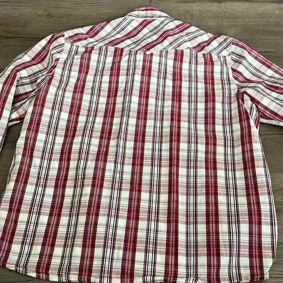 COPY - [XL] True Religion White/Red  Plaid Western LS Button Up Shirt Men - Picture 8 of 8